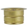 Nantucket Sinks 3.5 Inch Extended Flange Disposal Kitchen Drain Brass 3.5EDF-PB